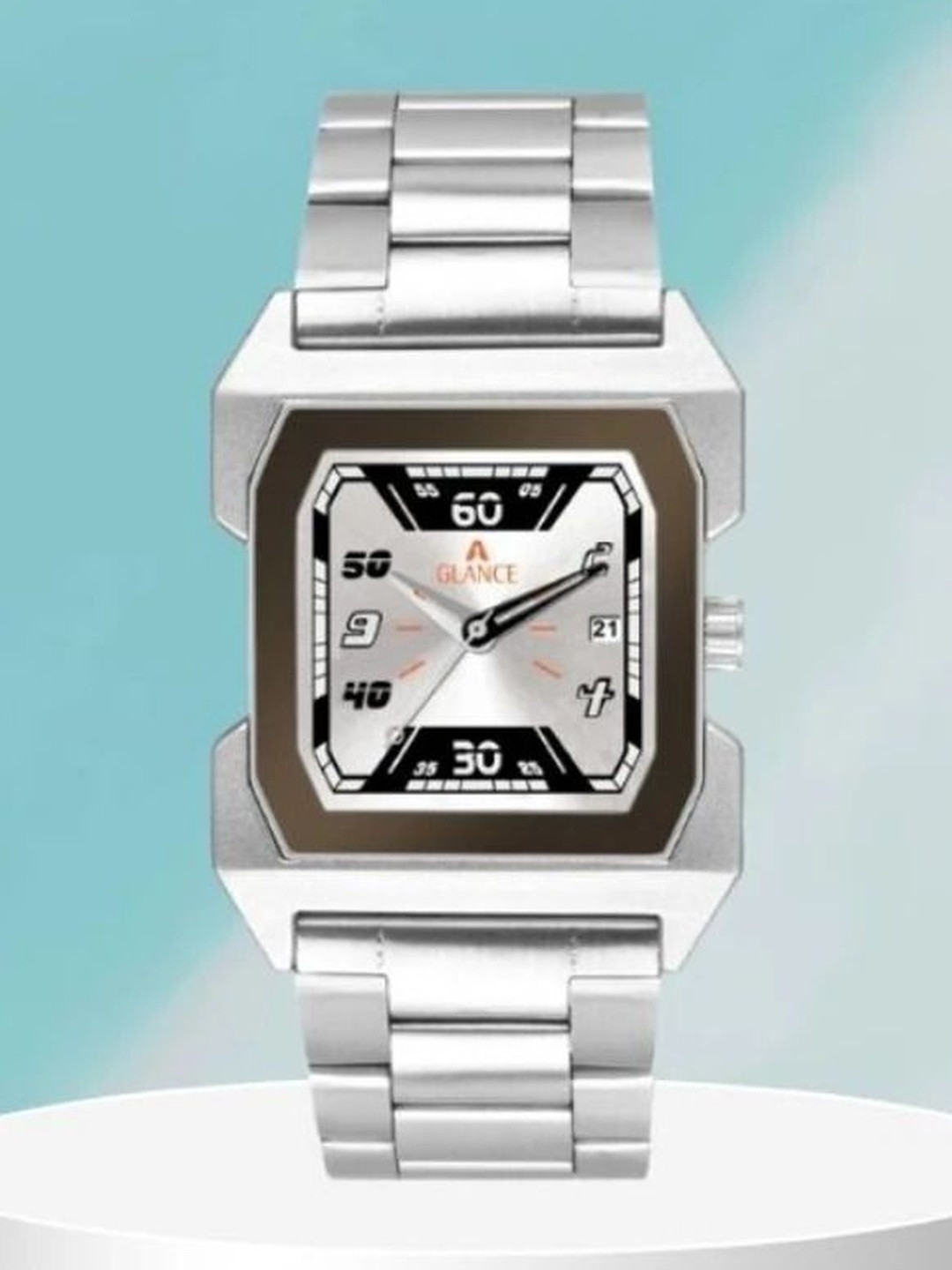 Aglance Unisex Dial & Bracelet Style Straps Analogue Watch JK_MK_322New412_AG1574SM01