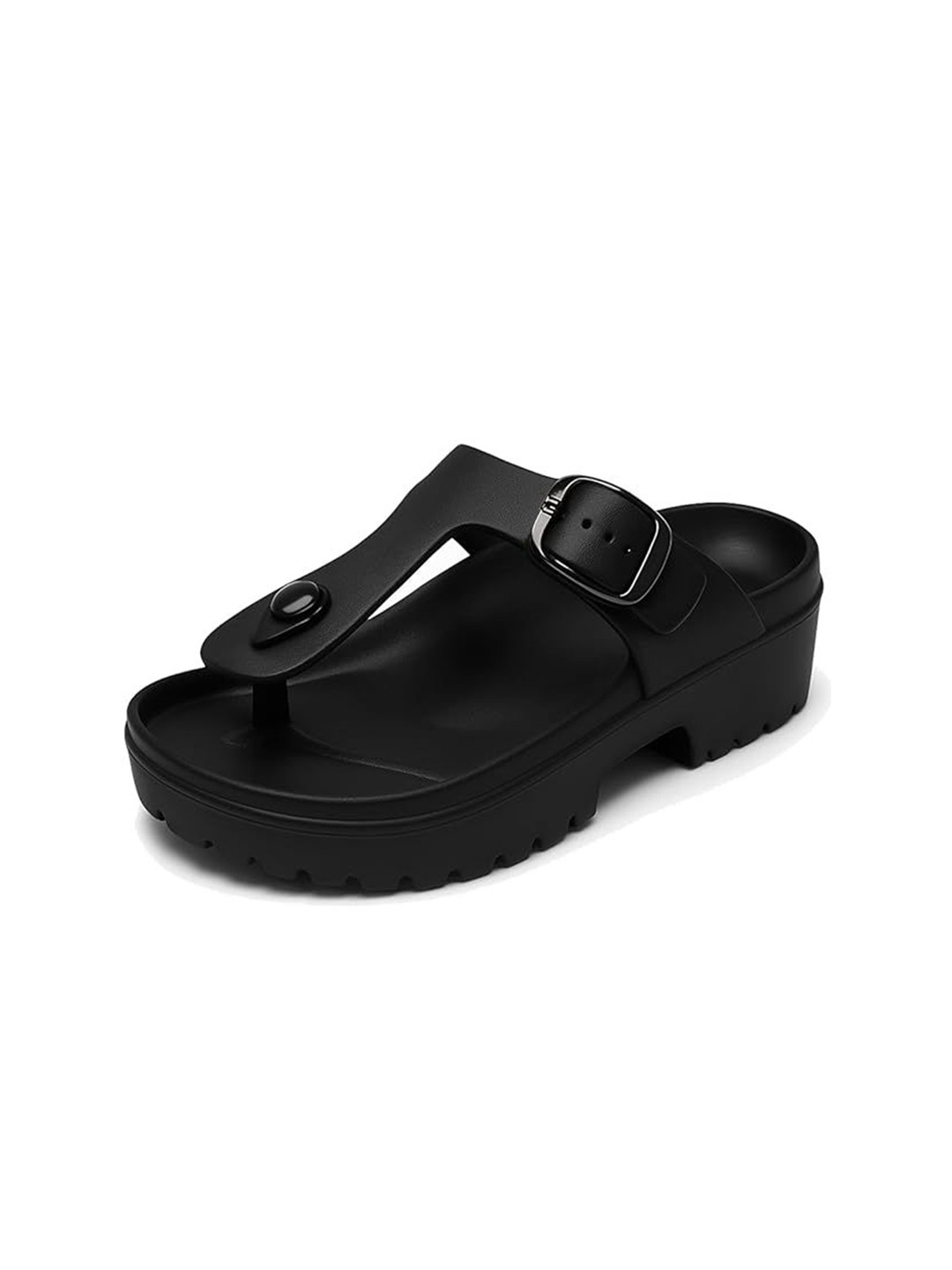 ORTHO JOY Women T-Strap Thong Flip-Flops With Buckles