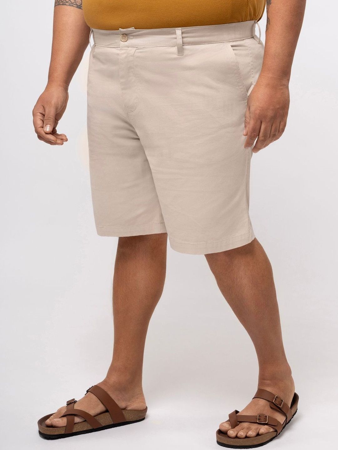 Big Hello - The Plus Life Plus Size Men Training or Gym Regular Fit Regular Shorts