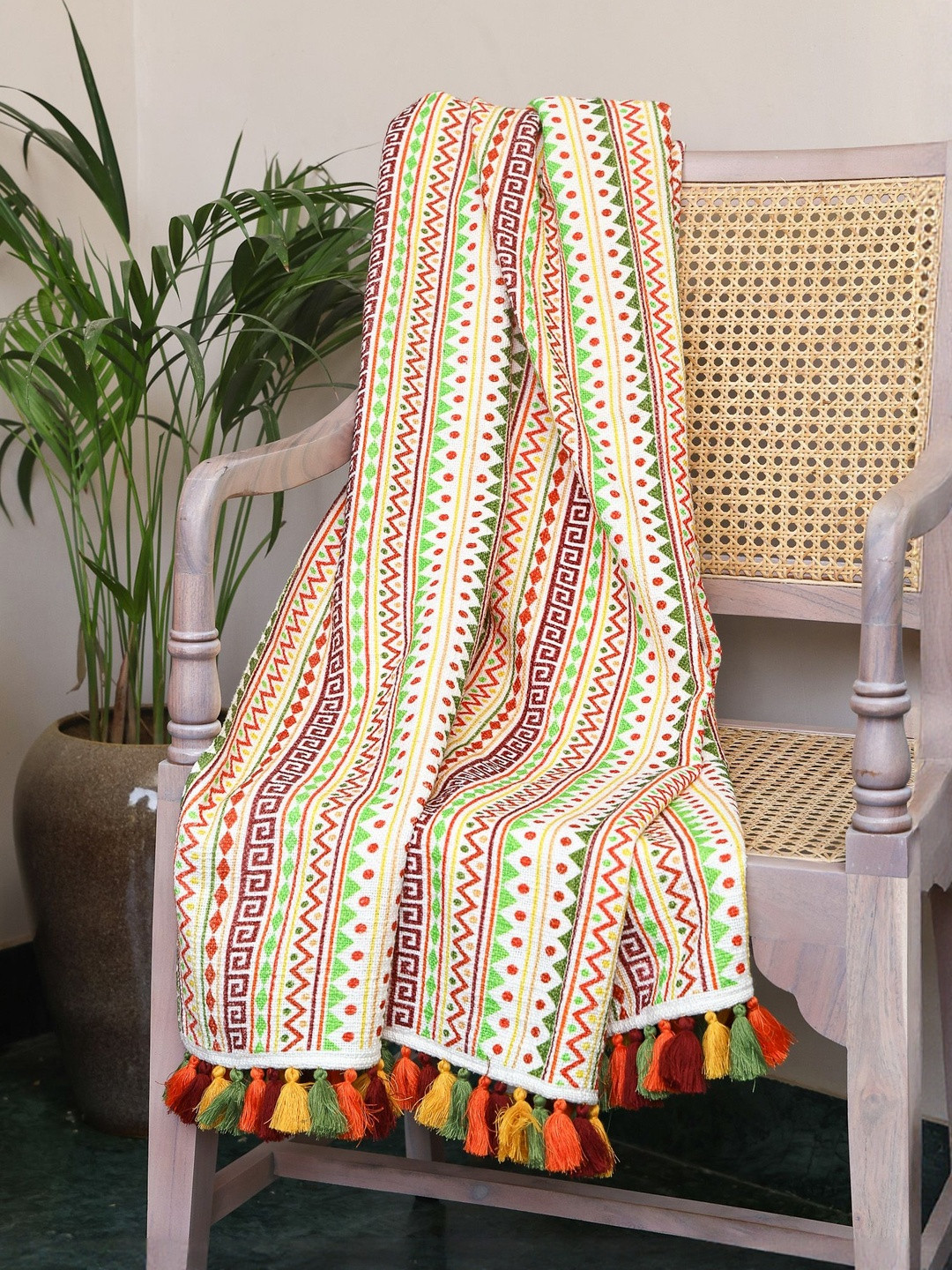 Crown of Poppies Aztec Echoes Throw