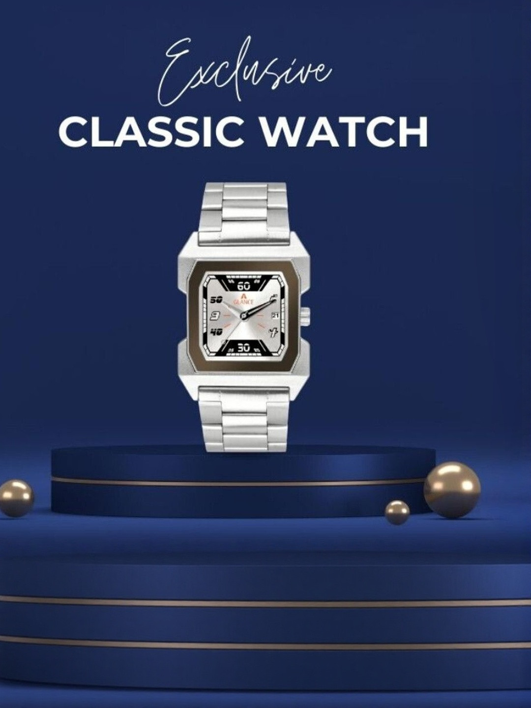 Aglance Unisex Dial & Bracelet Style Straps Analogue Watch JK_162JK_AGNew322_AG1574SM01