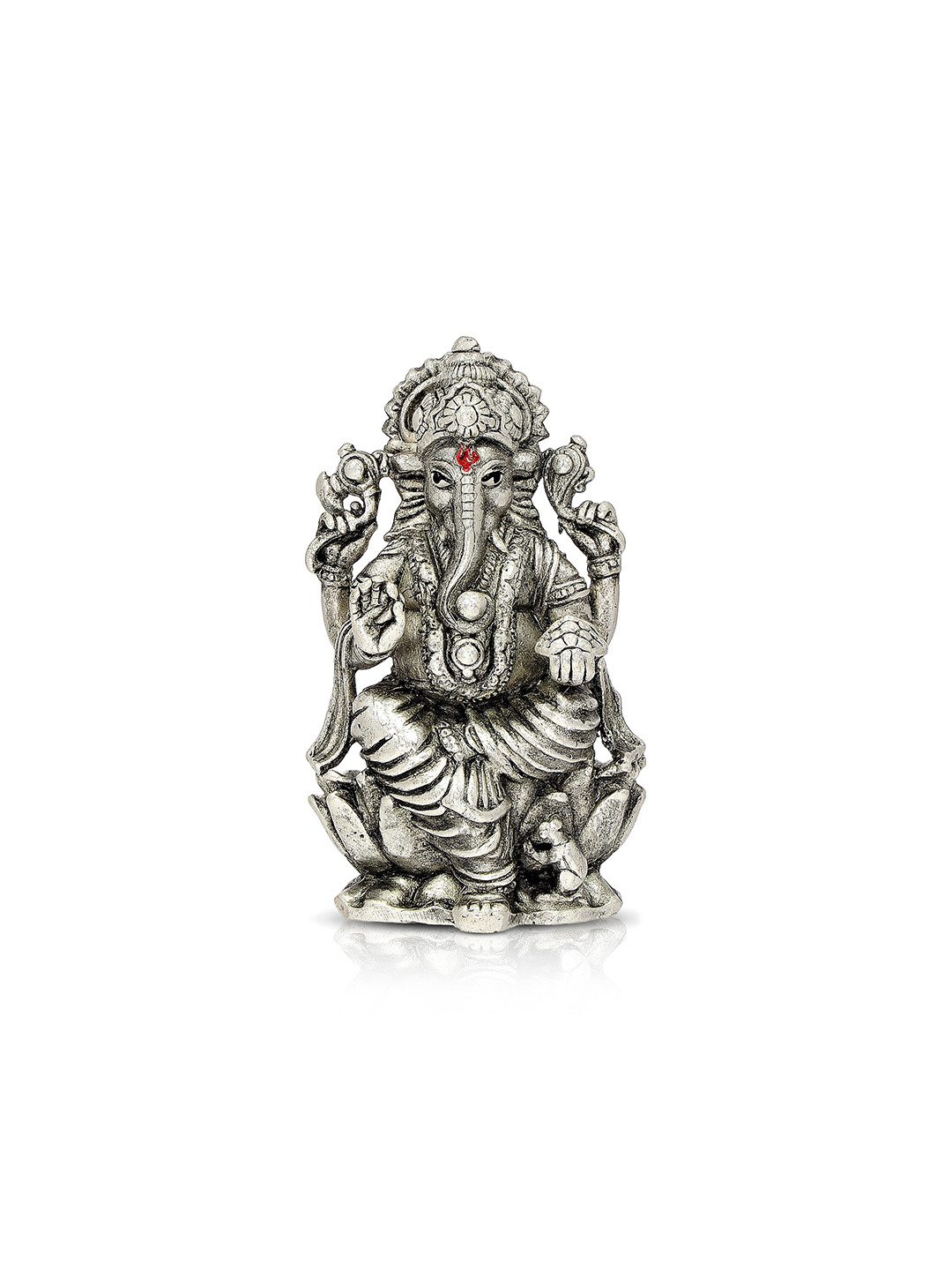 BHIMA Silver Siddhivinayaka Religious 925 Sterling Silver Idol Showpiece