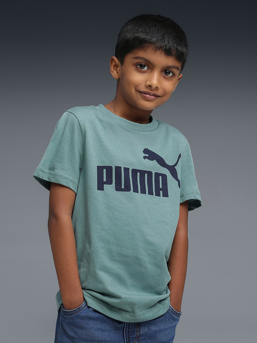 Puma Essentials No.1 Logo Boys Graphic Printed T-shirt