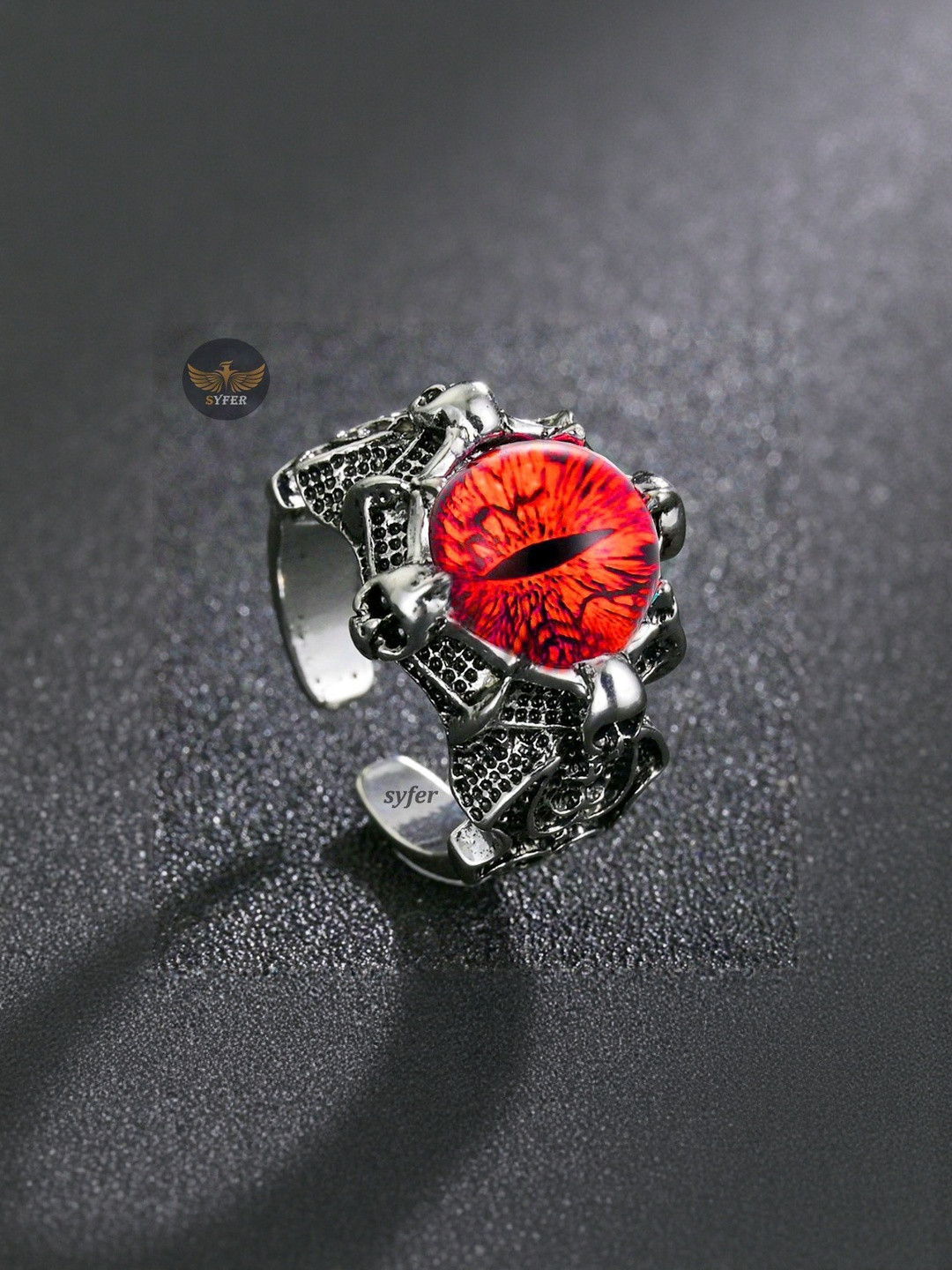 Teeragaj Eye Detail Adjustable Finger Ring