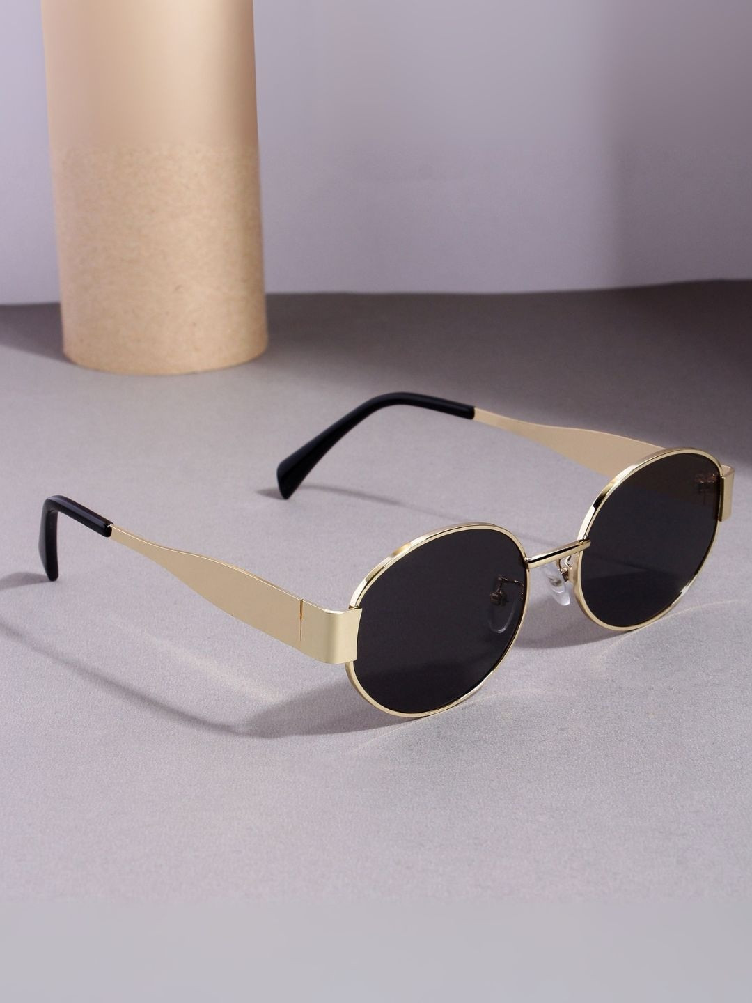 goglassic Men Oval Sunglasses with UV Protected Lens FF2380