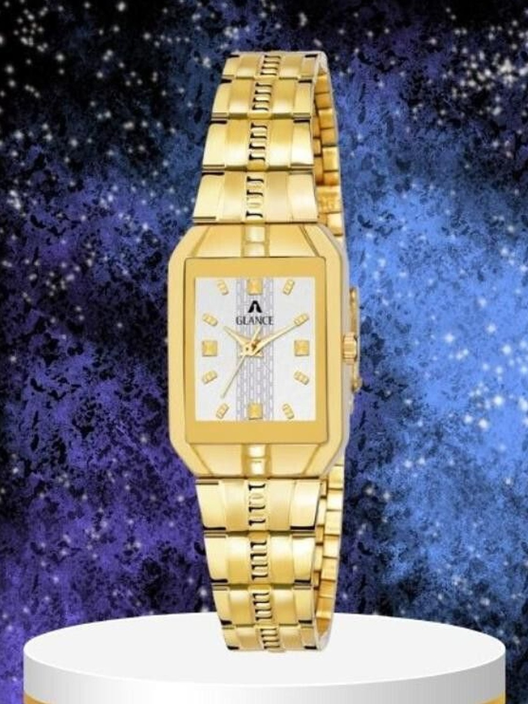 Aglance Women Rectangular Dial & Metal Straps Analogue Watch JK_MK_242JK_AGNew869_9151ym03