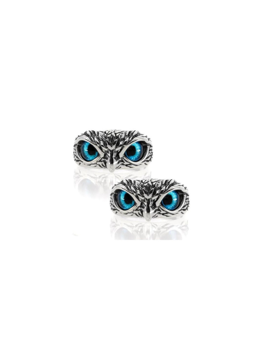 Teeragaj Set Of 2 Owl Adjustable Finger Ring