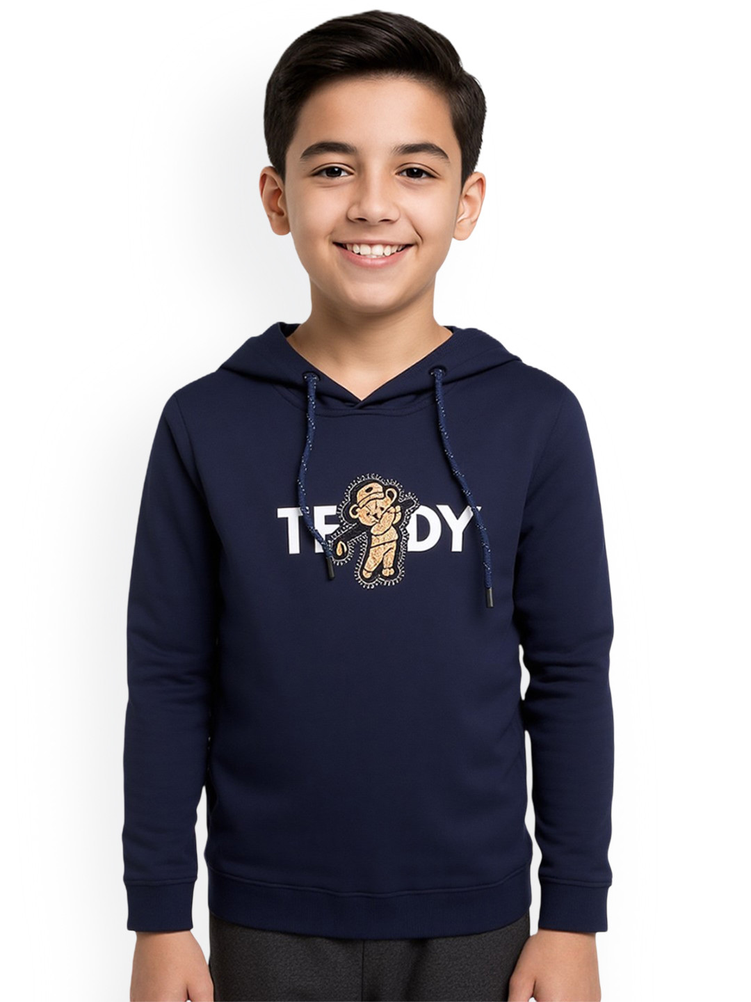 CAVIO Boys Printed Hooded Long Sleeves Pullover Cotton Sweatshirt