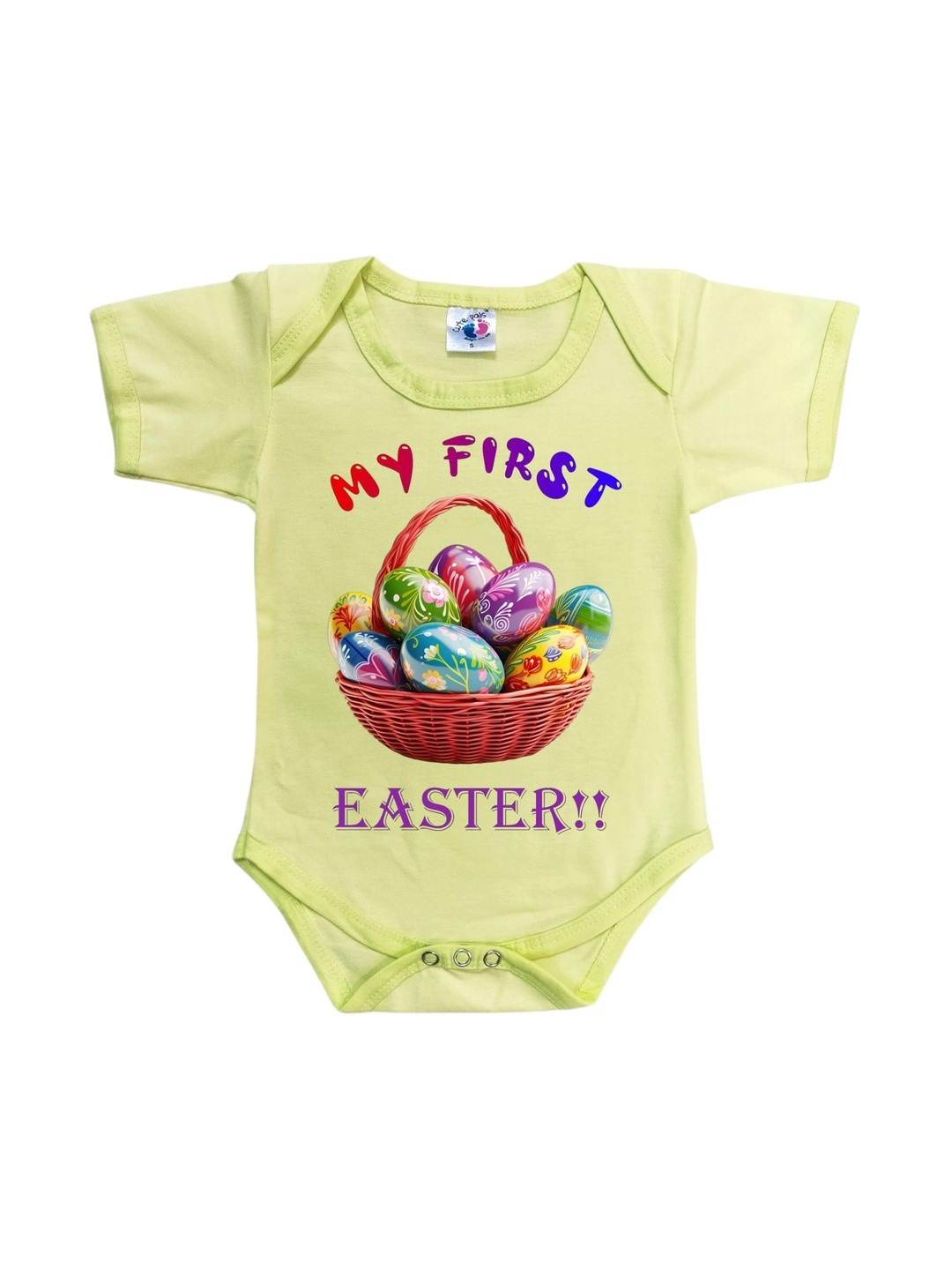 Cute Pals Kids My First Easter Printed Dress Romper Bodysuit