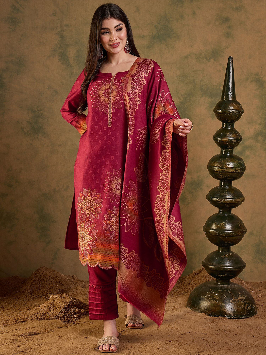 SAHASIKA Pashmina Unstitched Dress Material