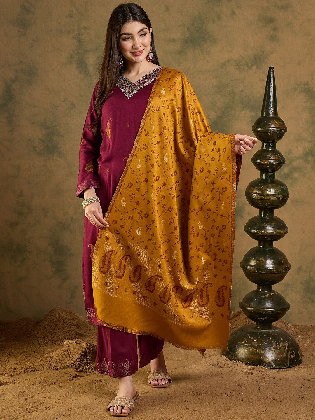 SAHASIKA Pashmina Unstitched Dress Material
