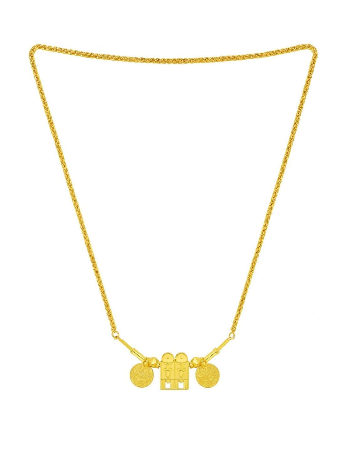 Digital Dress Room Gold-Plated South Indian Mangalyam Bottu Traditional Thali Mangalsutra