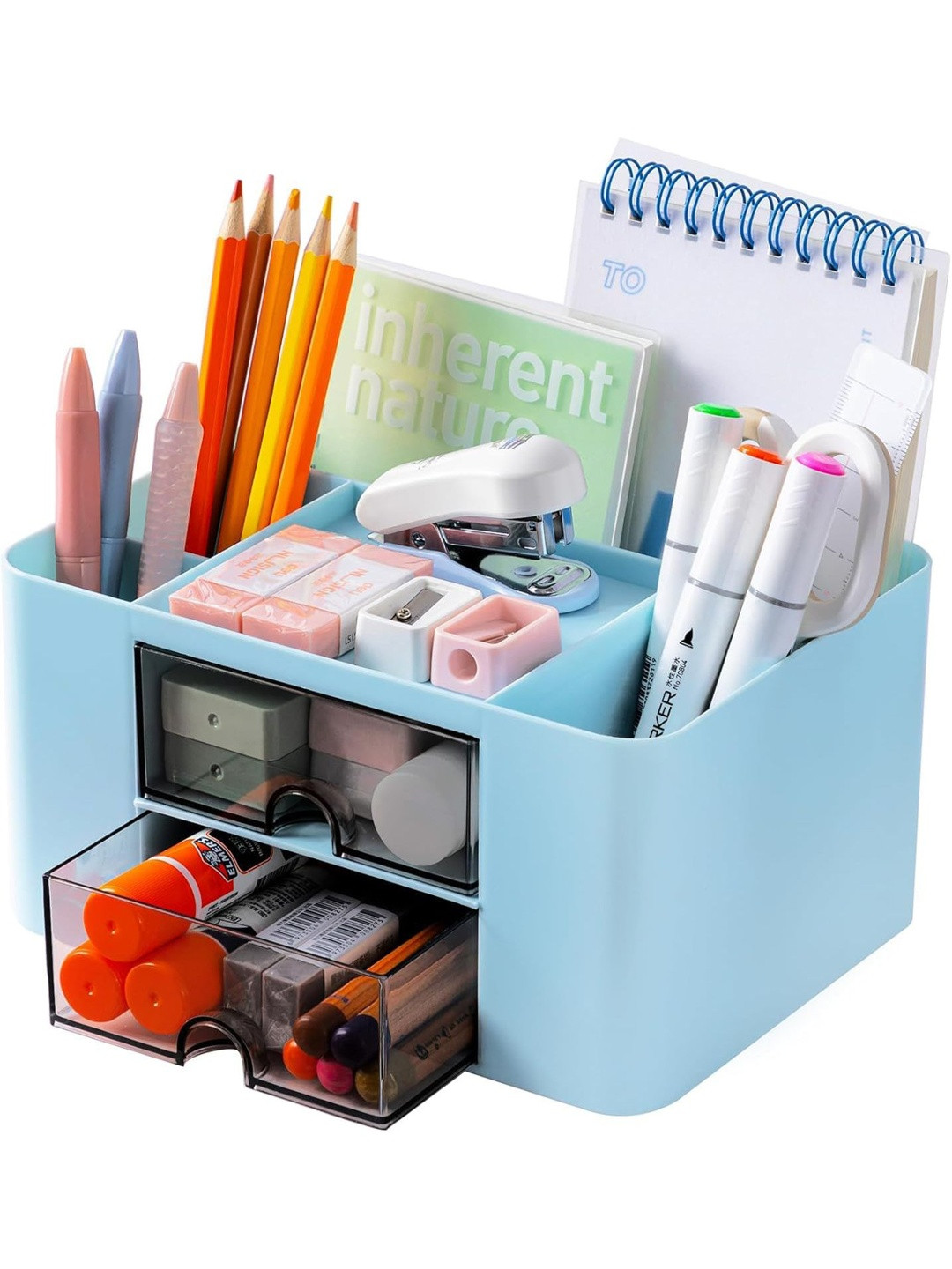 HOUSE OF QUIRK Blue 1Pieces Desk Organiser