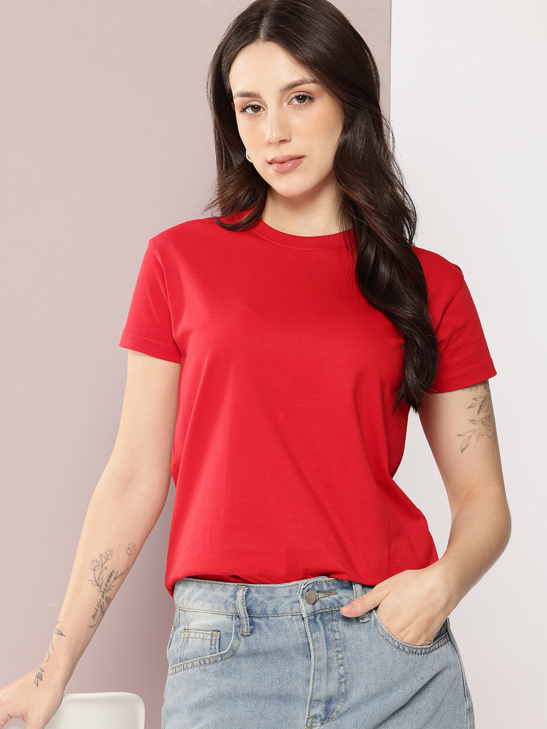 DILLINGER Womens Regular Fit Plain Tshirt