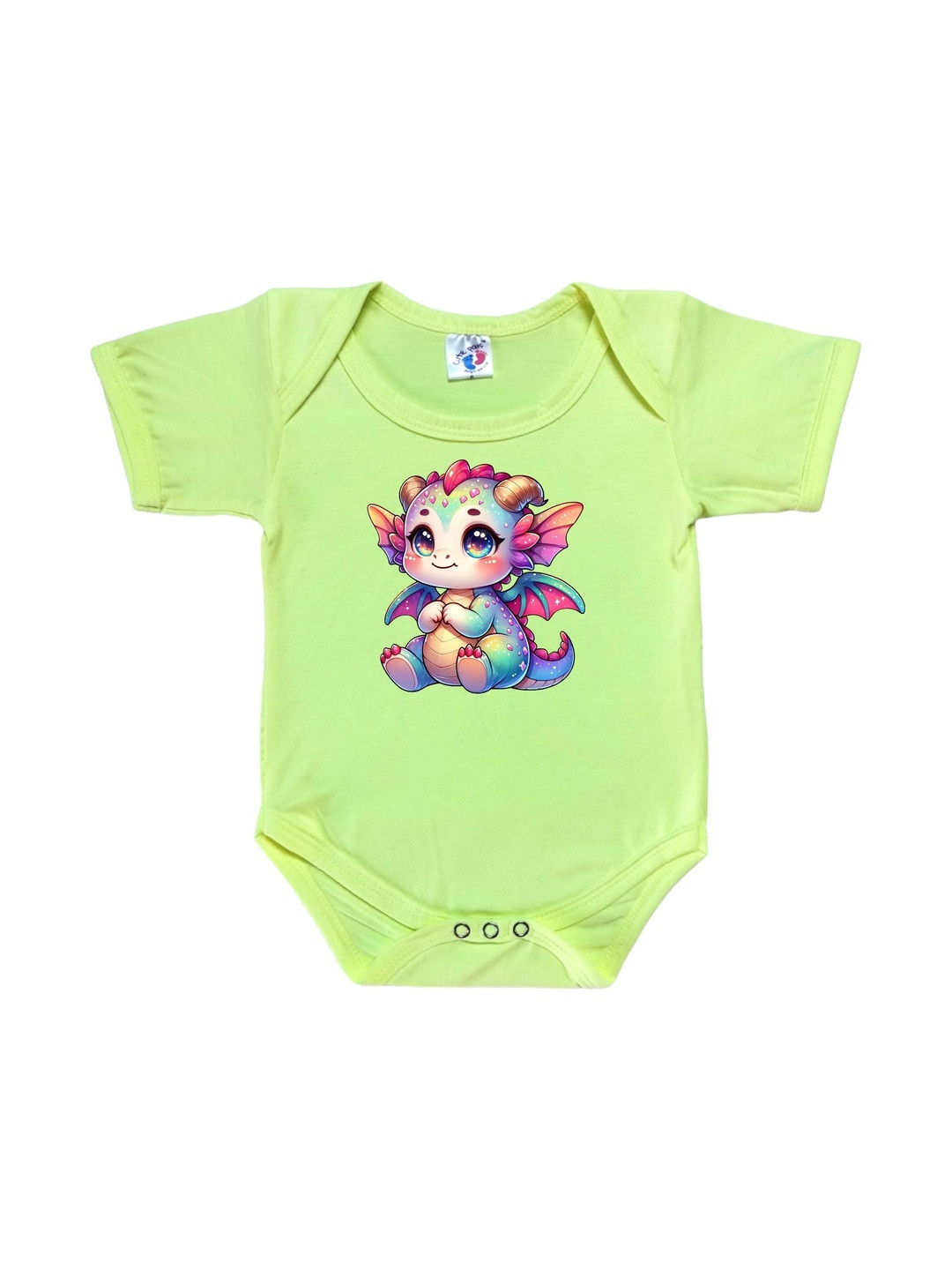 Cute Pals Infants Animal Cartoon Printed Envelope Neck Cotton Bodysuit