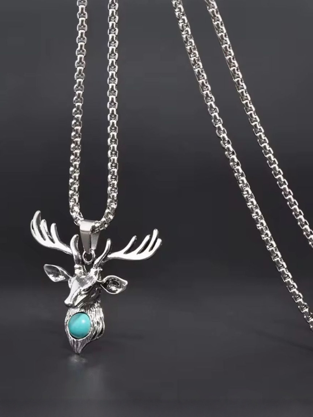 Nitant Stainless Steel Animal Shaped Pendants With Chains