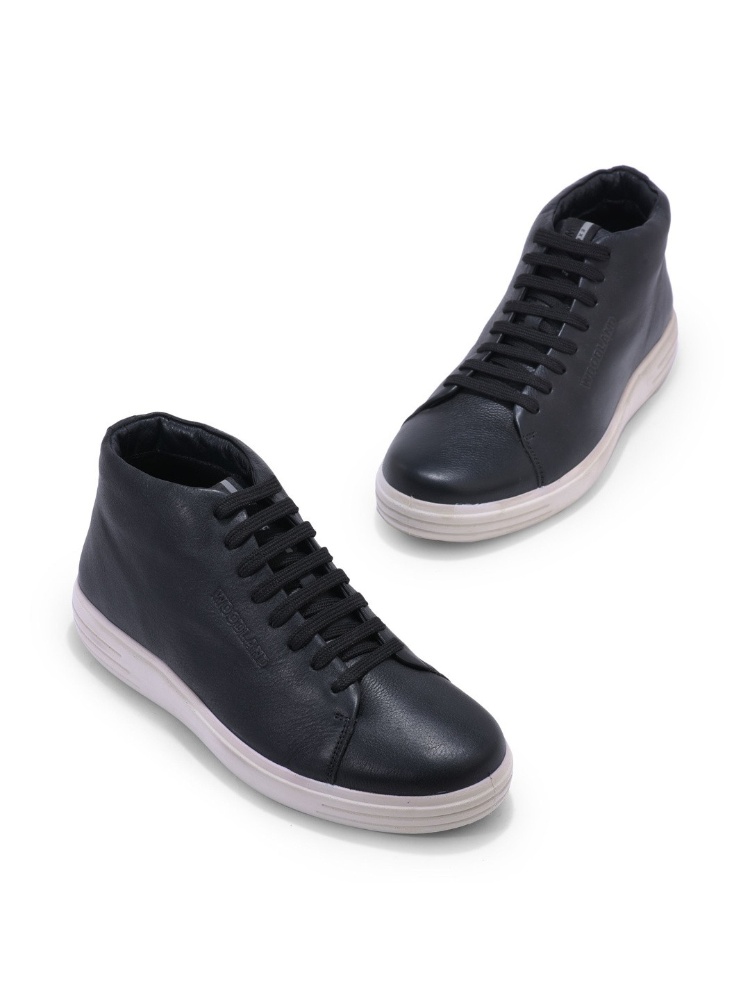 Woodland Men Leather Lace-Ups Narrow Sneakers Casual Shoes