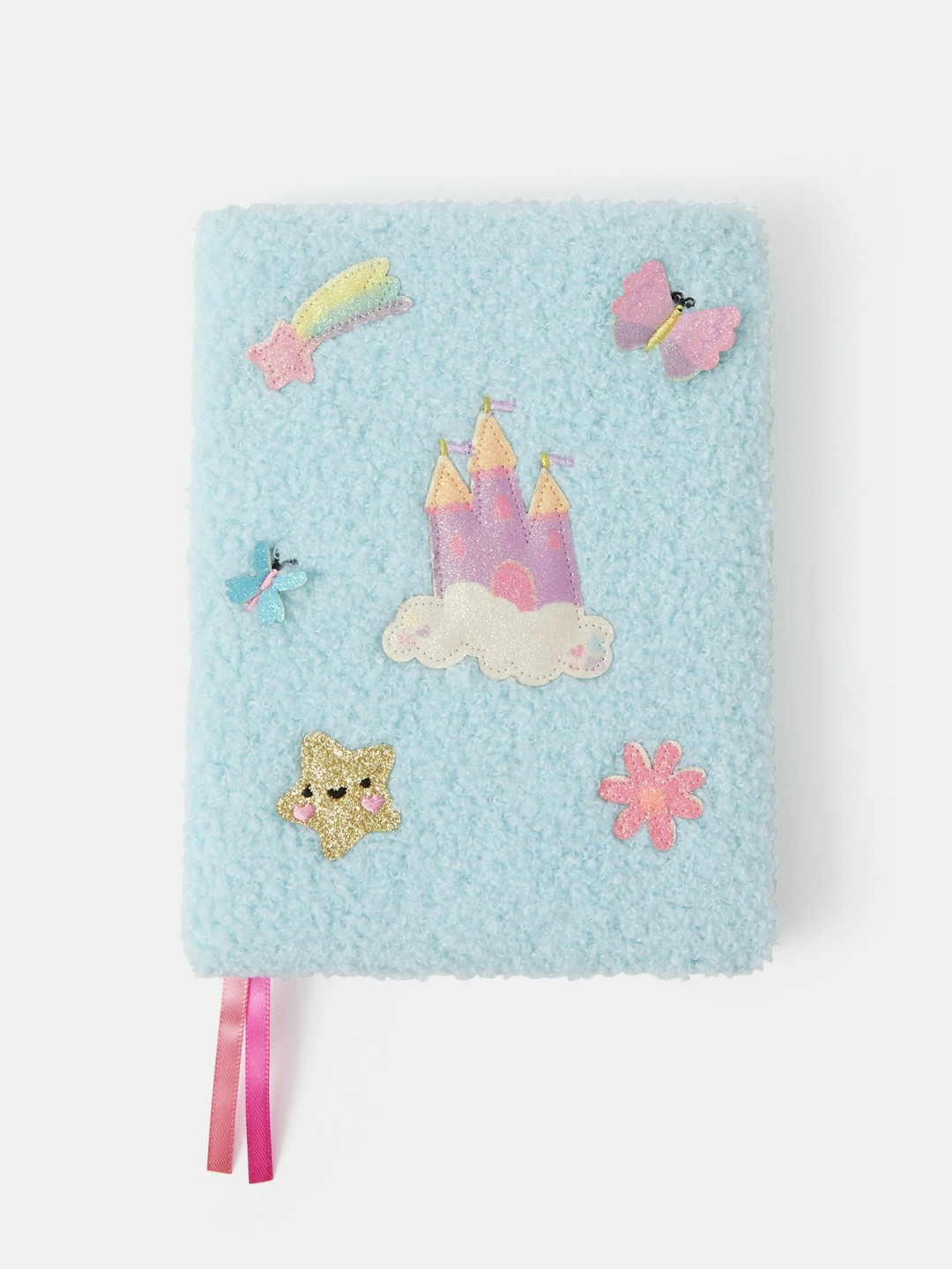 Accessorize Girls Blue Self Design Borg Badge Notebook