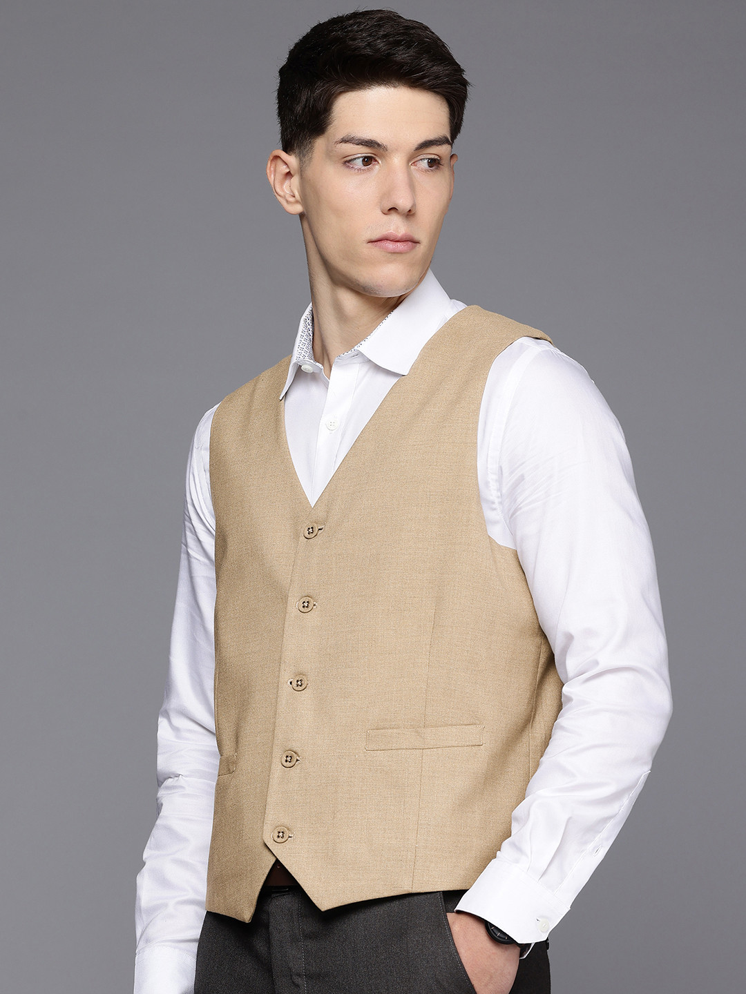 Theme V-Neck Formal Waist Coat
