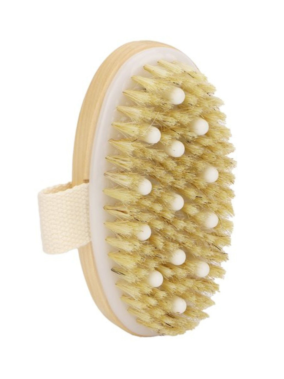 ALLURE Wooden Natural Bristle Body Bathing Brush