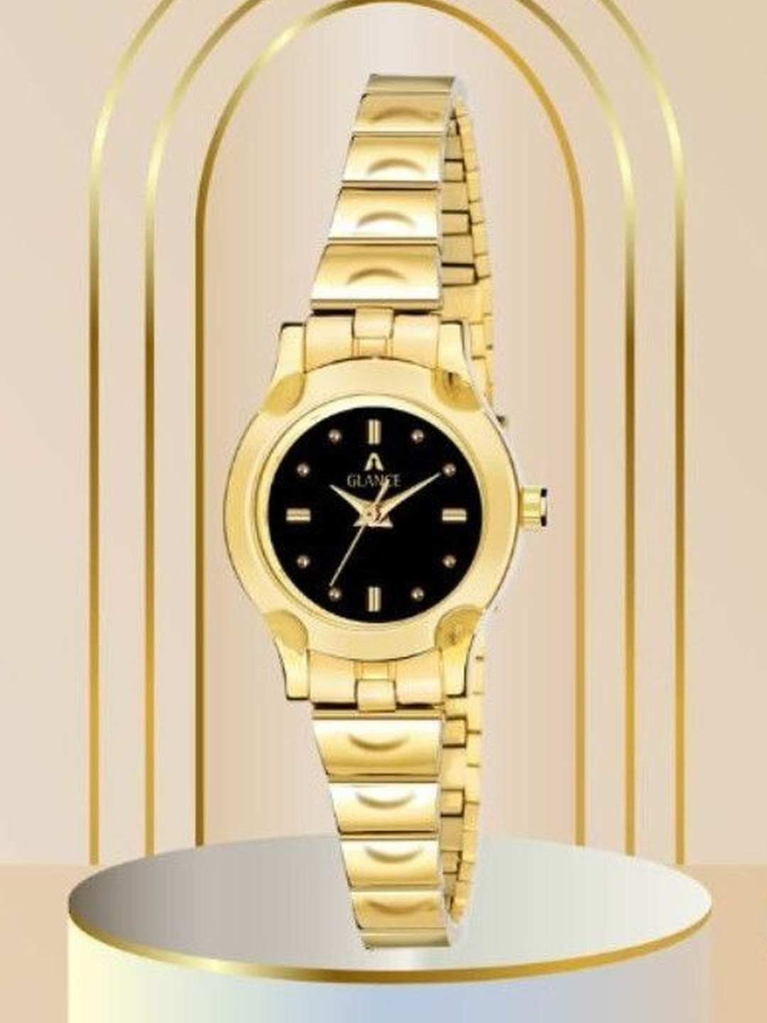 Aglance Women Round Dial & Bracelet Style Straps Analogue Watch JK_173742_8019Ym02