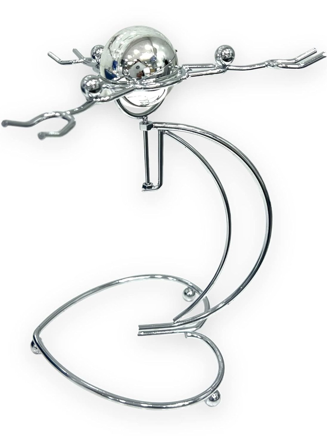 AUGEN Silver-Toned Balancing Pendulum Durable Stress Relief Lightweight Curio Showpiece