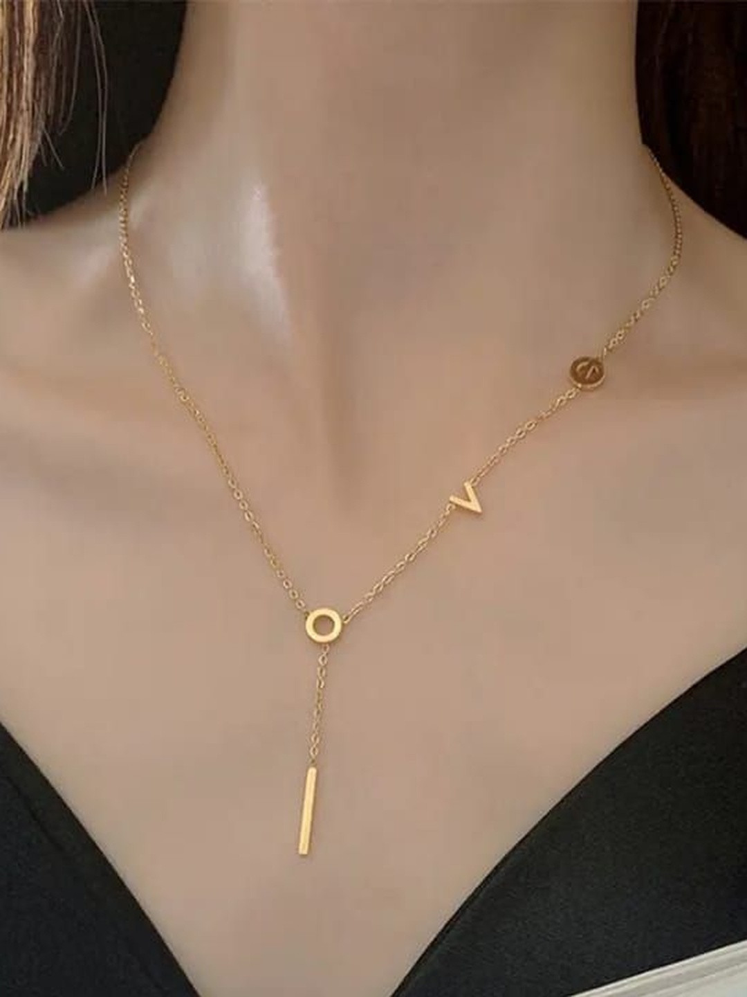 GMM Luxe Anti-Tarnish Minimal Love-Charm Necklace