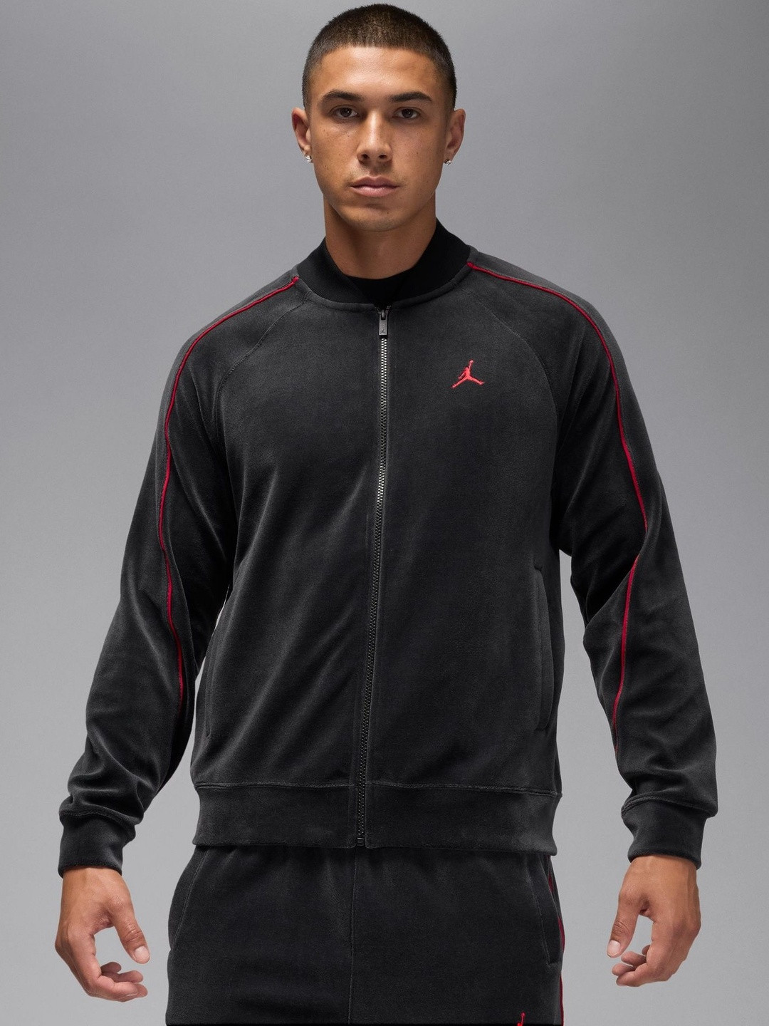 Nike Jordan Brooklyn Men's Velour Tracksuit Jacket