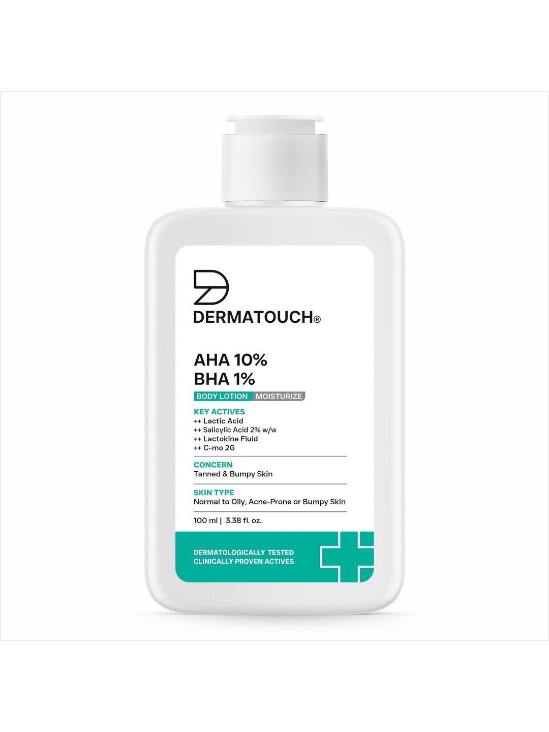 Dermatouch AHA 10% BHA 1% Body Lotion For Skin Moisturising - 100 ml