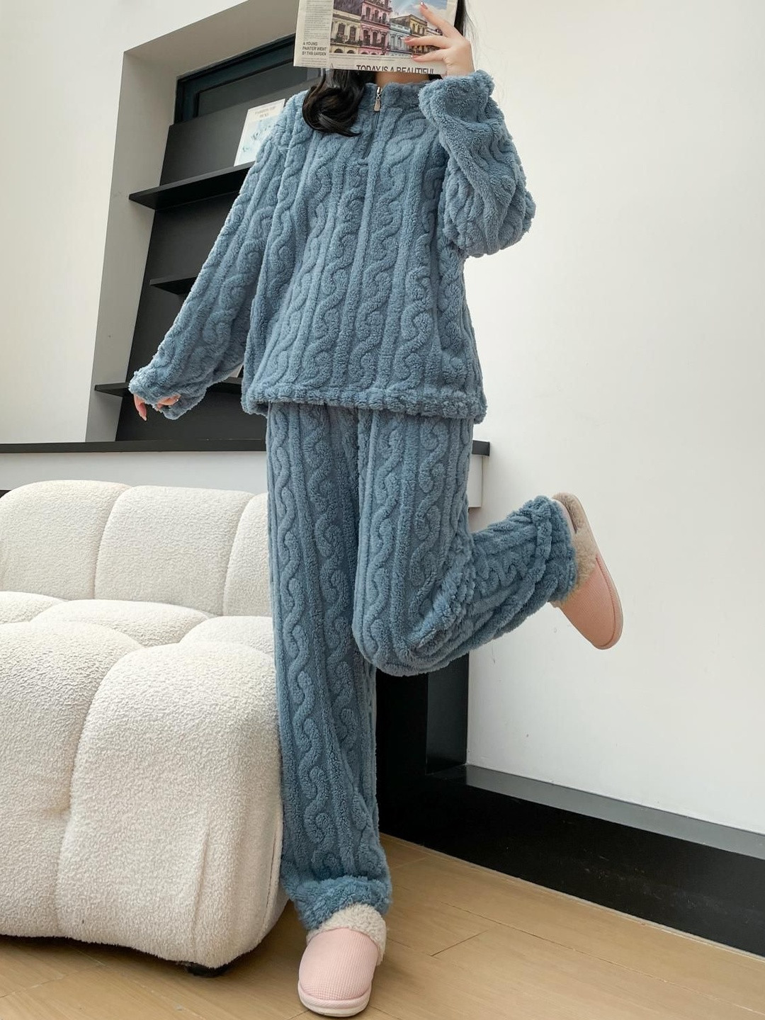 Lugo Women Knitted Sweater and Trousers Co-Ords
