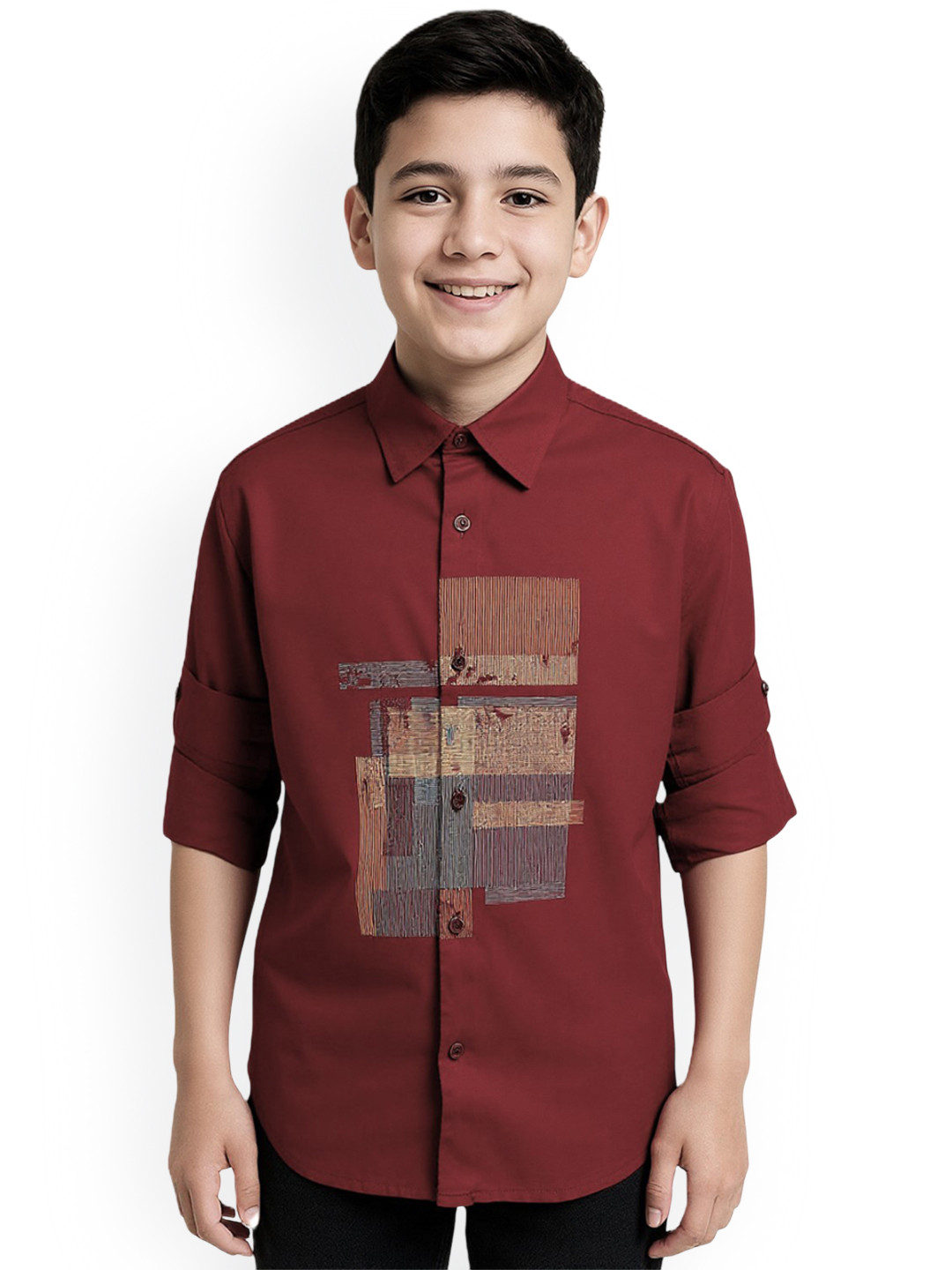 CAVIO Boys Standard Opaque Casual Shirt