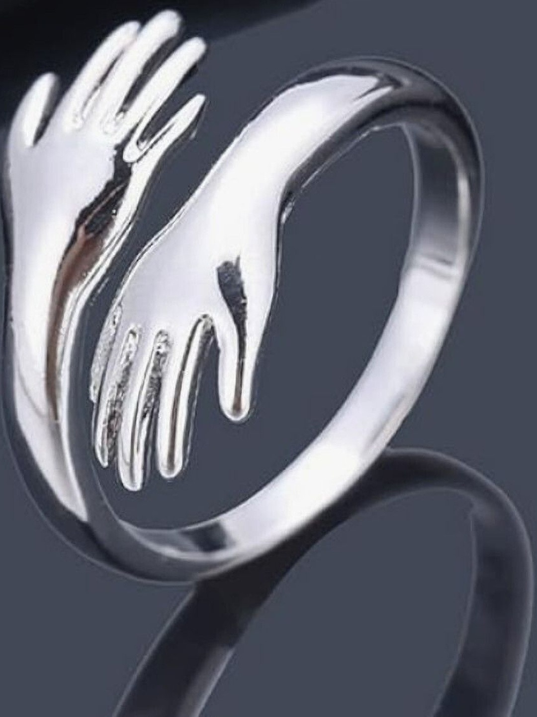 Teeragaj Hug Hands Adjustable Finger Ring