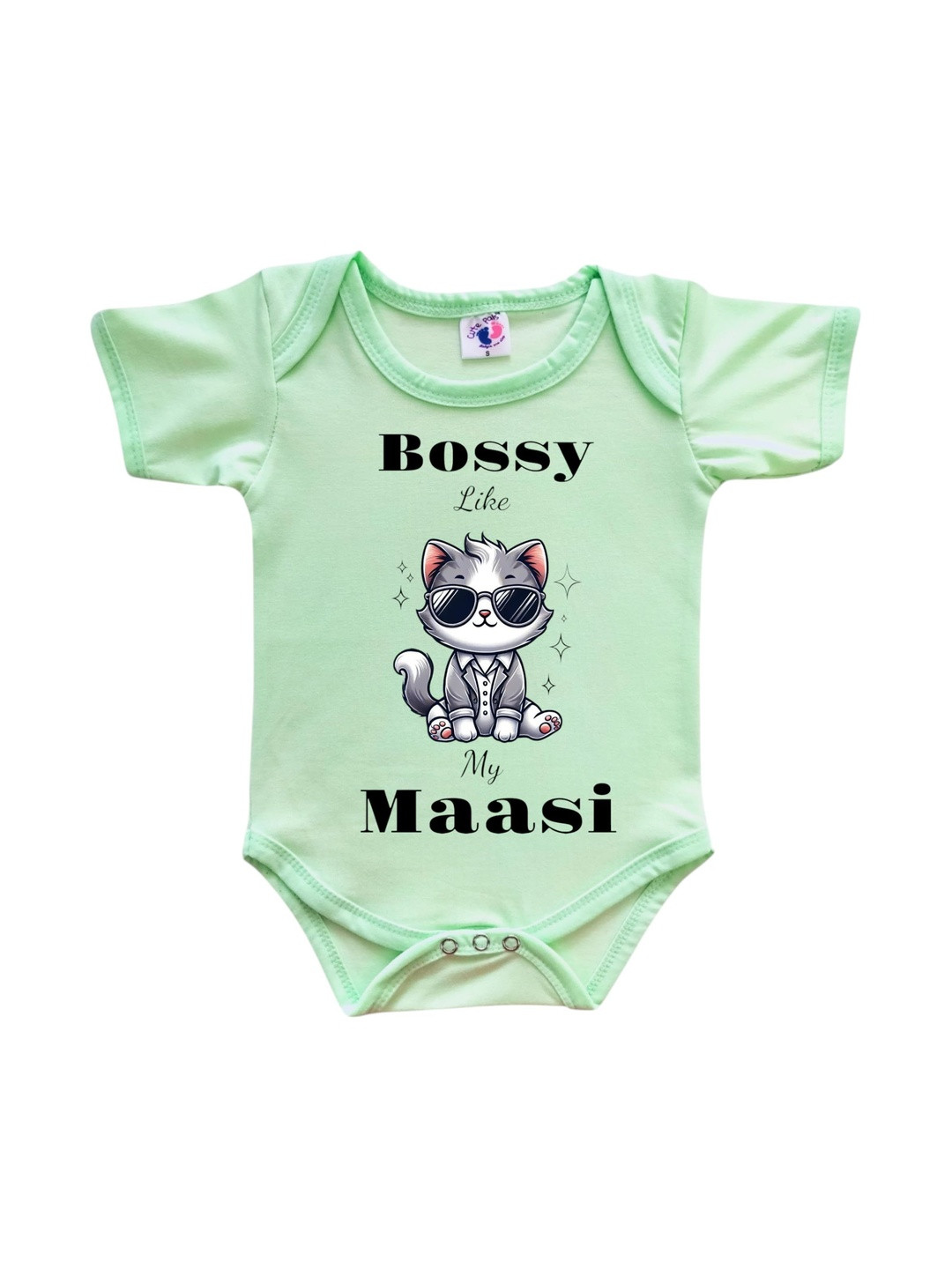 Cute Pals Bossy Like My Maasi Print Dress Romper Bodysuit Outfit