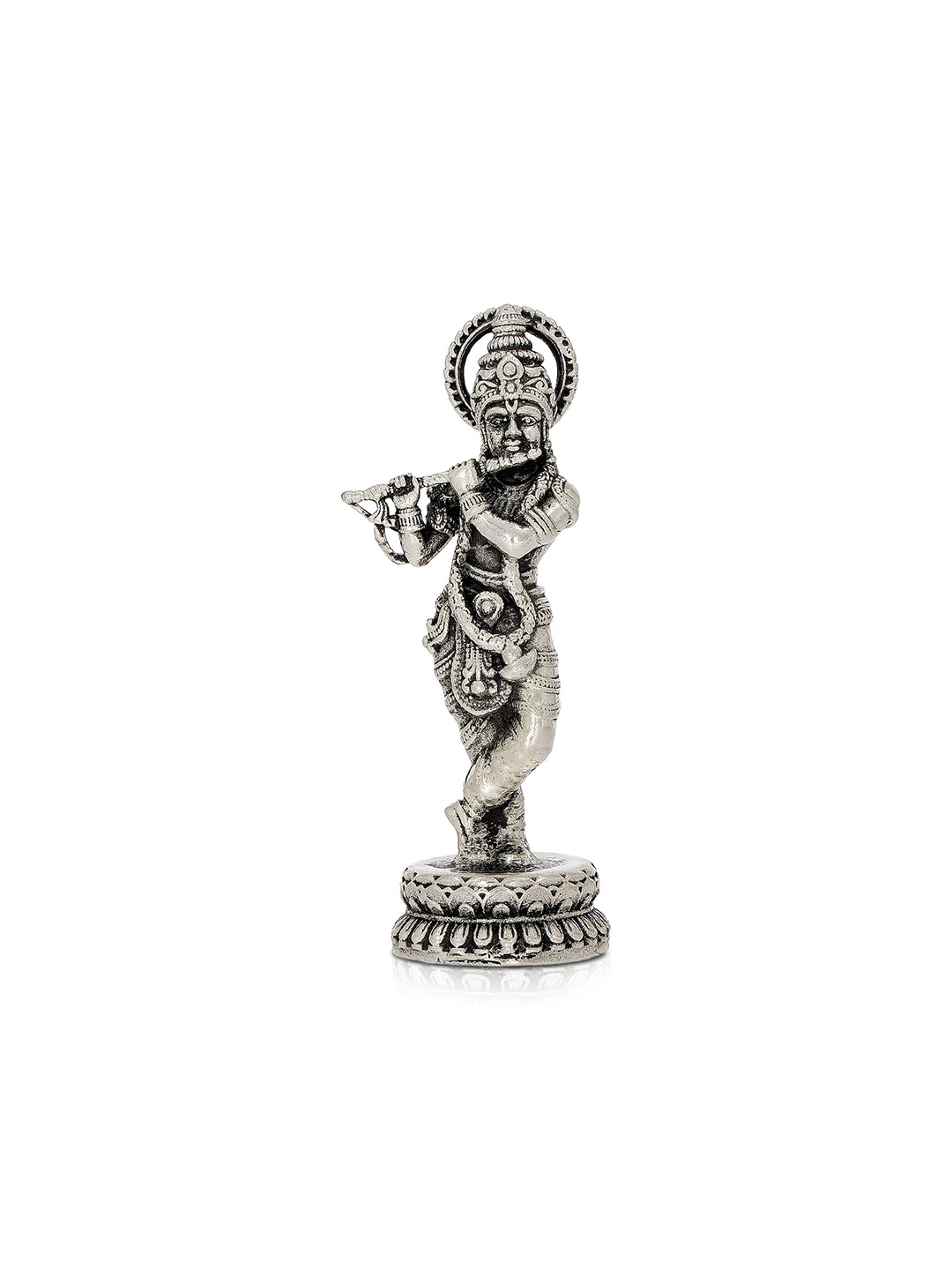 BHIMA Silver Murali Manohar Religious 925 Sterling Silver Idol Showpiece