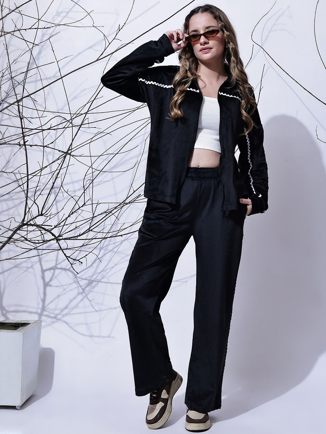 HERE&NOW Shirt Collared Jacket & Trouser Co-Ord Set