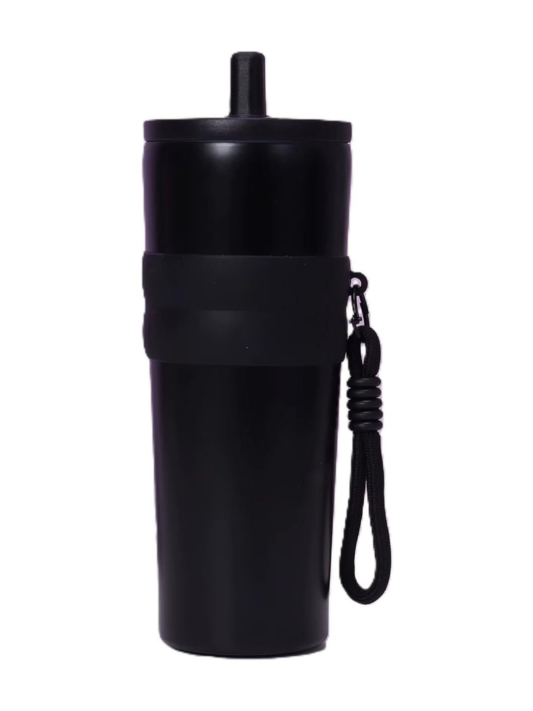 AUGEN Black Stainless Steel Double Wall Vacuum Water Bottle-710 ml