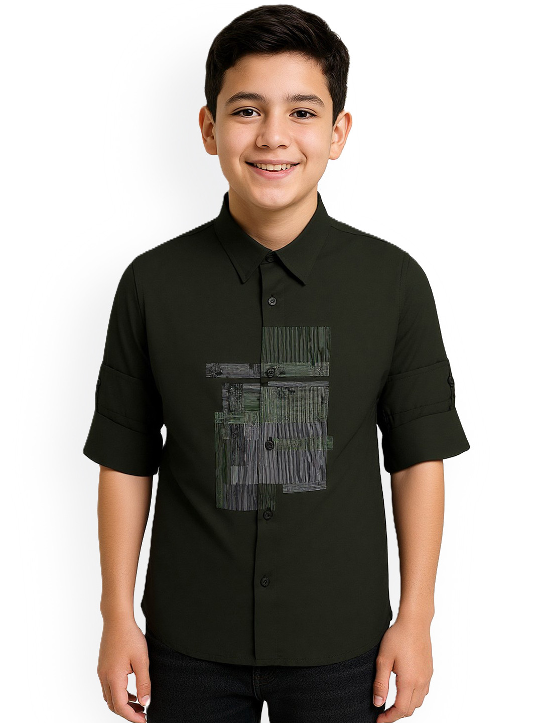 CAVIO Boys Standard Opaque Casual Shirt