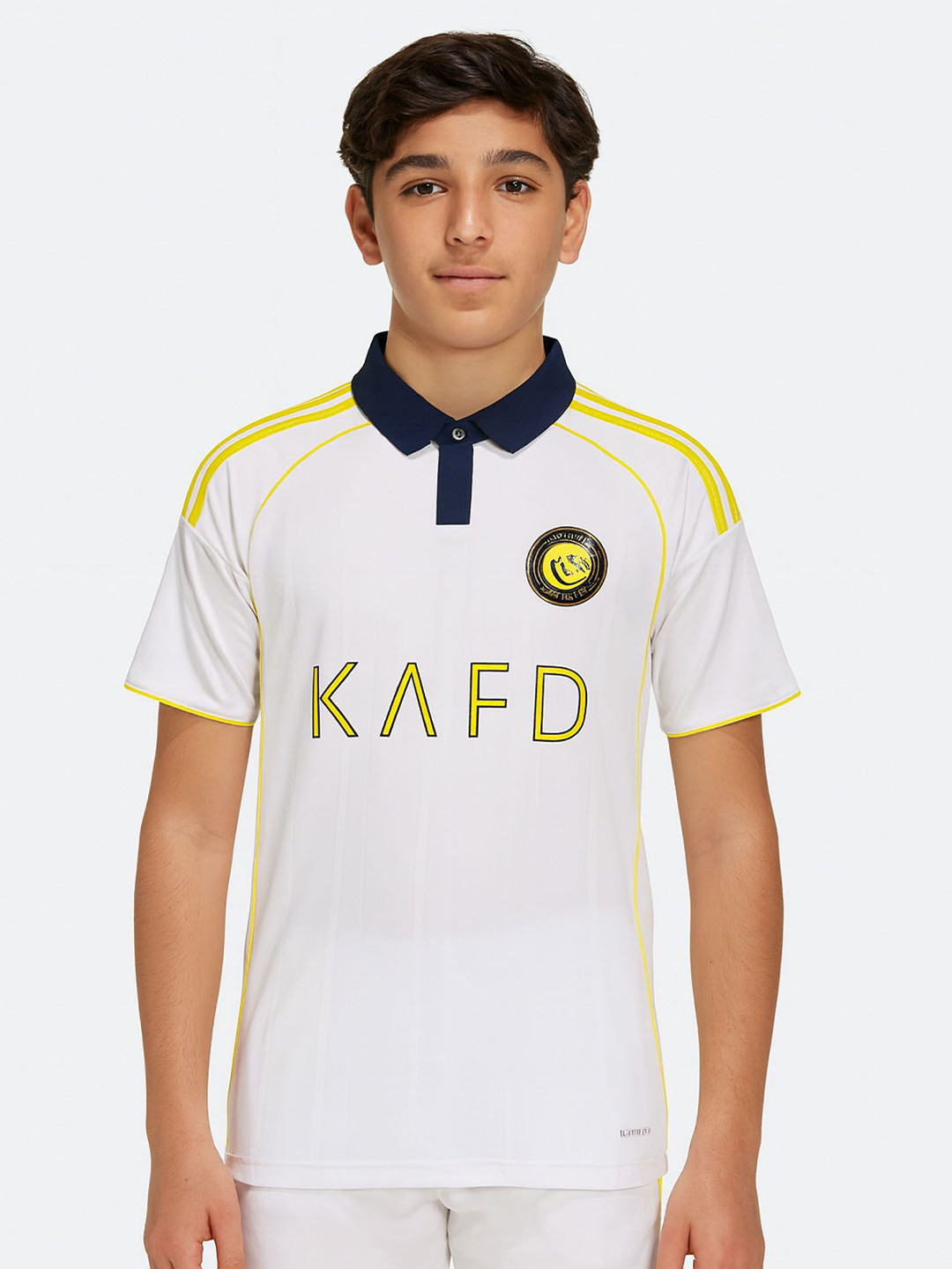 dostitch White Alnassr Third Kit Cristiano Ronaldo 7 Football Jersey