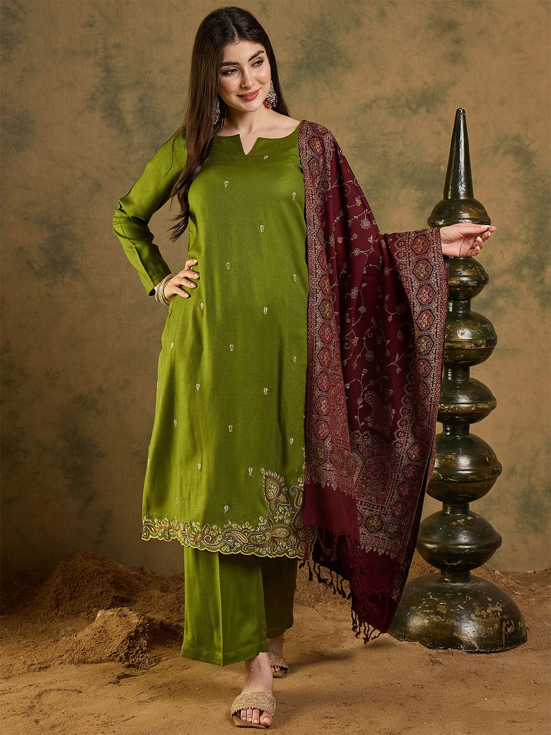 SAHASIKA Pashmina Unstitched Dress Material