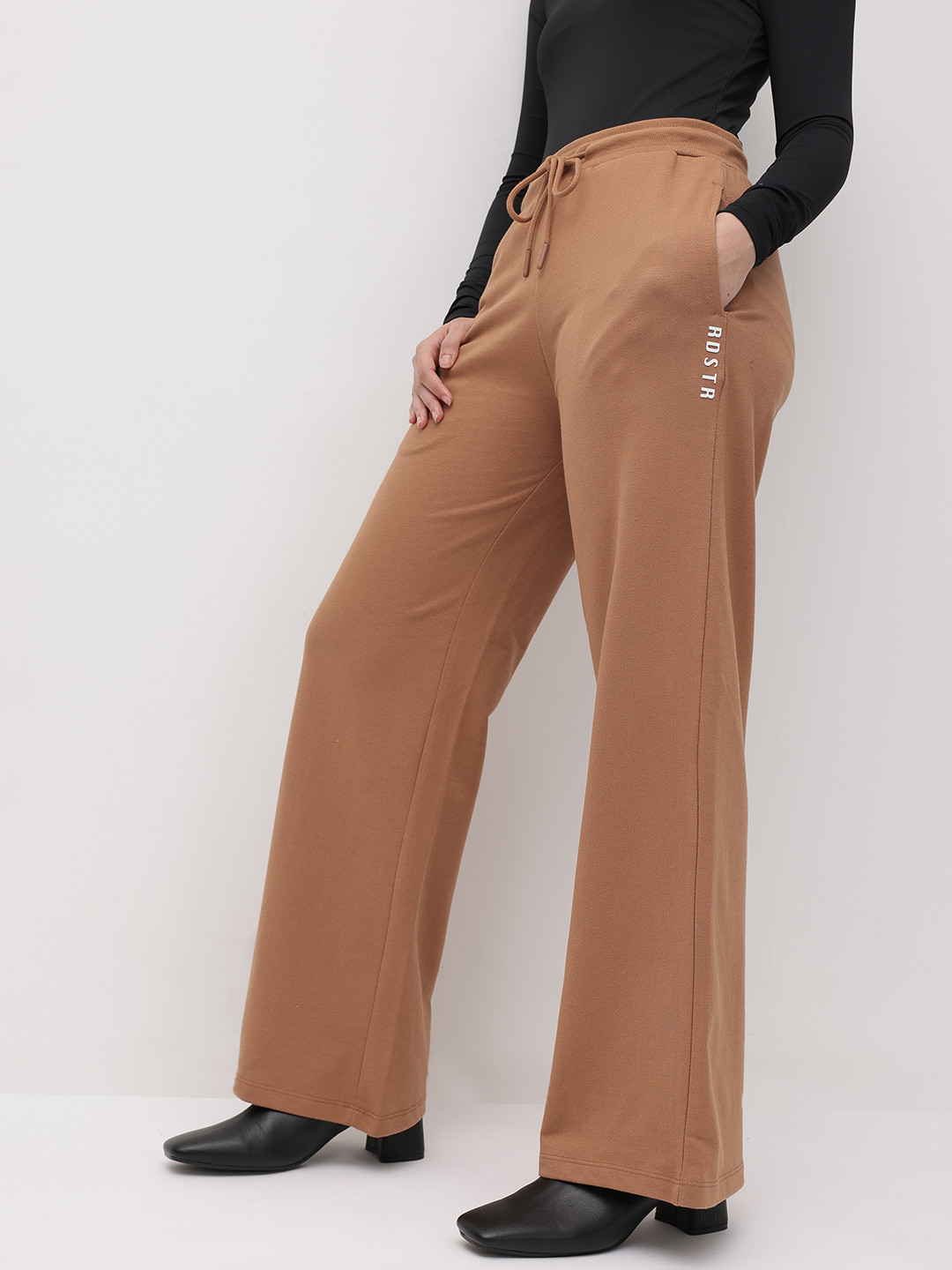 The Roadster Life Co. Women High-Rise Wide Leg Trousers