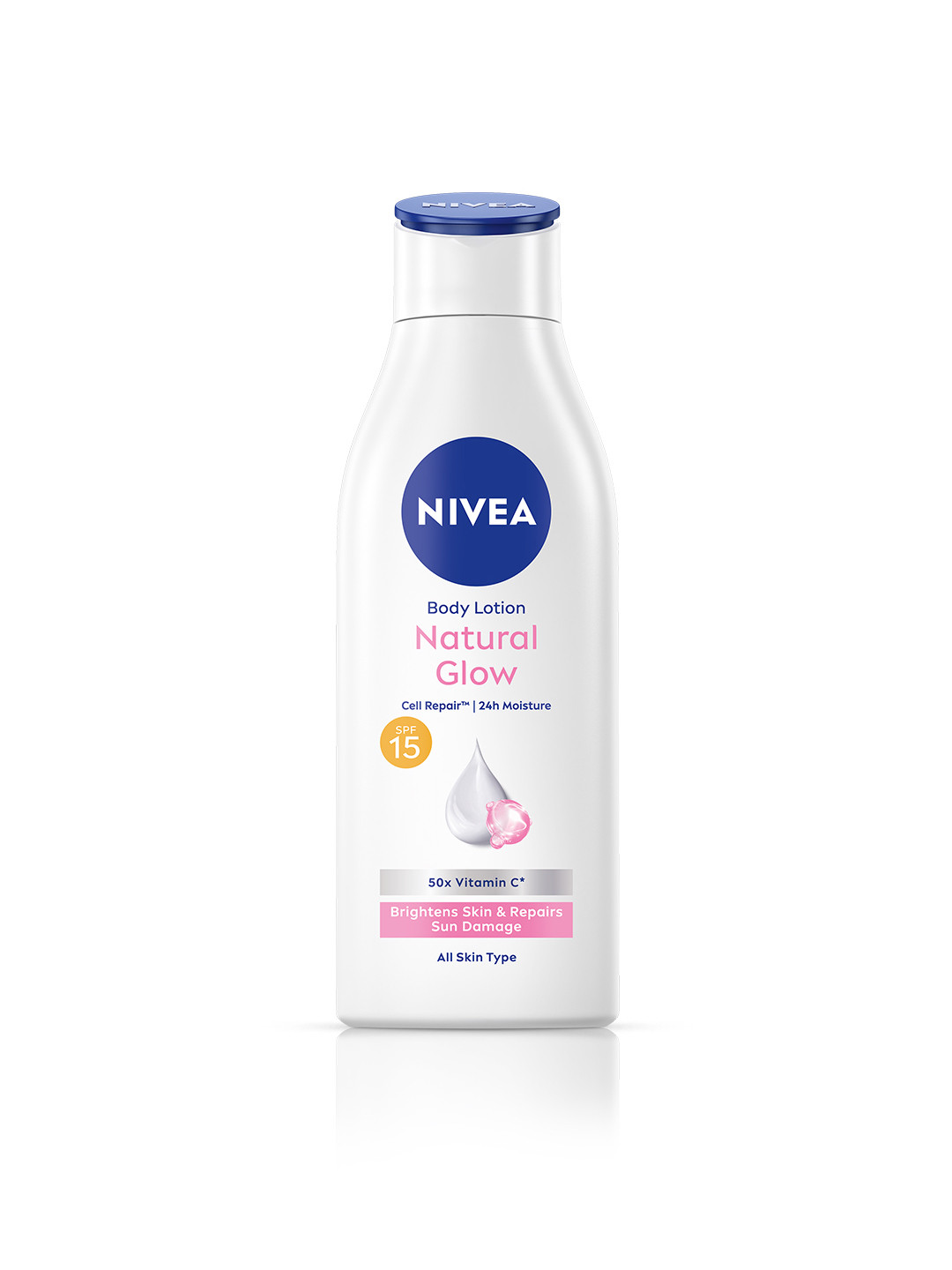 Nivea Body Lotion SPF 15 Natural Glow Cell Repair 50x Vitamin C - 200 ml