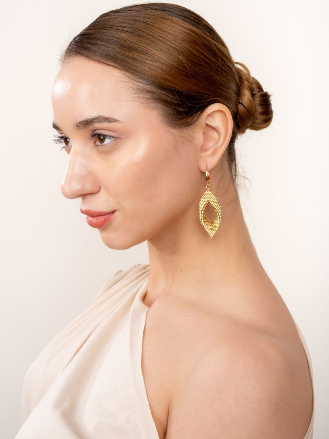 Jenni and Janki Gold-Plated Geometric Drop Earrings