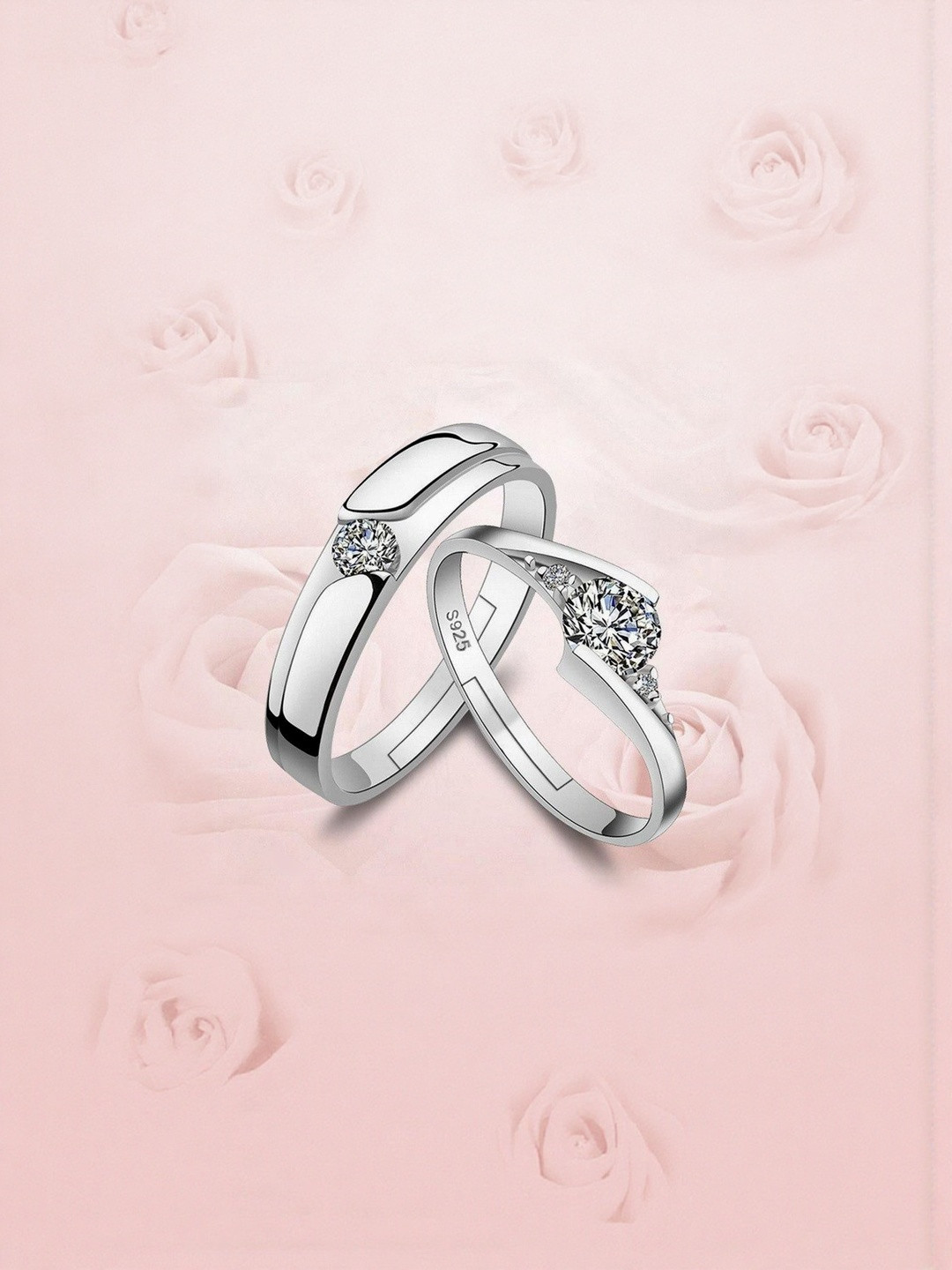 J.S ENTERPRISES Stainless Steel Artificial Stones Studded Toe Ring