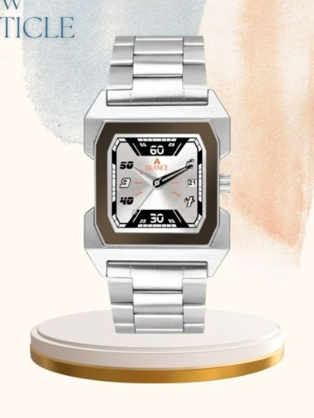 Aglance Unisex Dial & Bracelet Style Straps Analogue Regular Watch New404_AG1574SM01