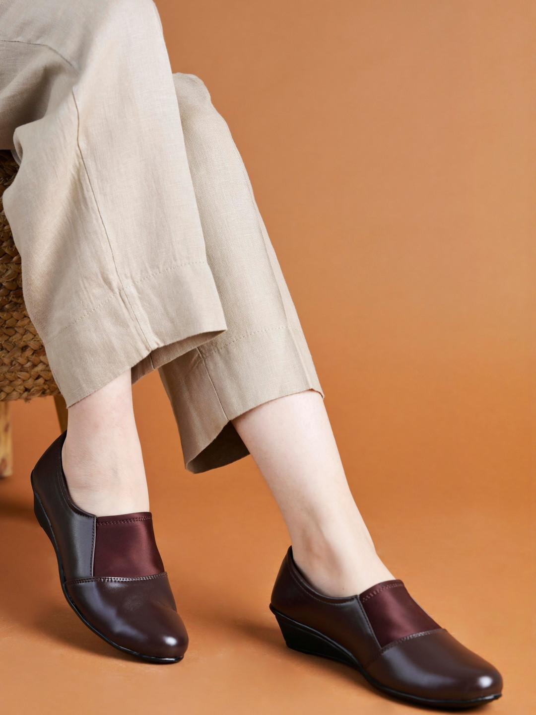 Roadster Women Black Solid Synthetic Leather Slip-On Casual Shoes