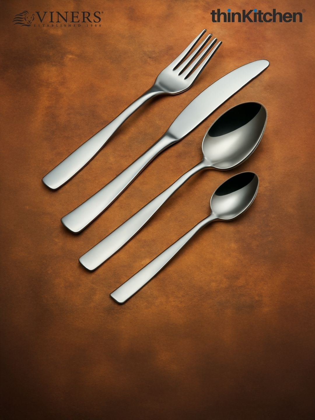 Viners Silver-Toned Stainless Steel Cutlery