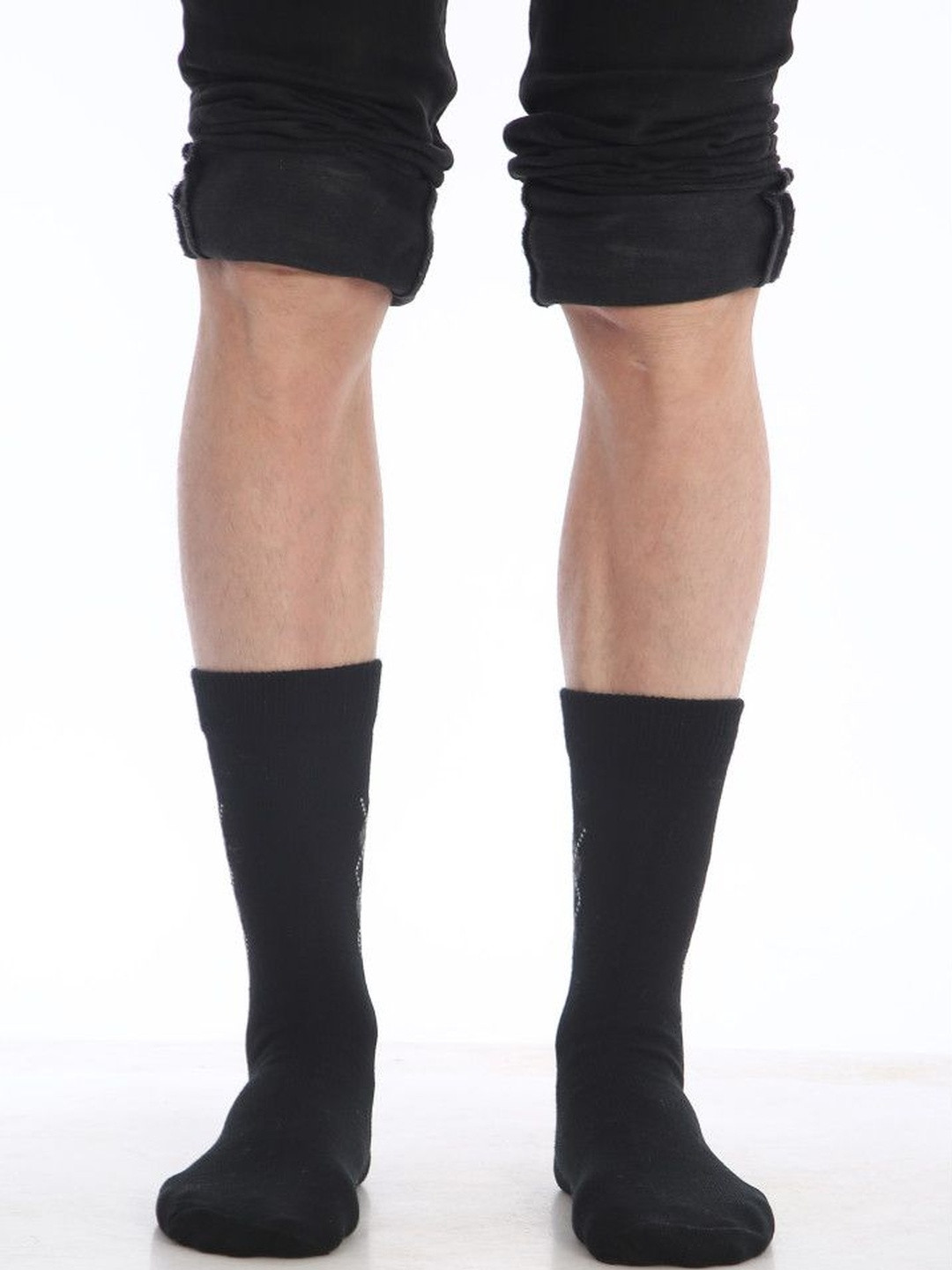 Moda Rapido Men Calf Length Solid Cotton Socks