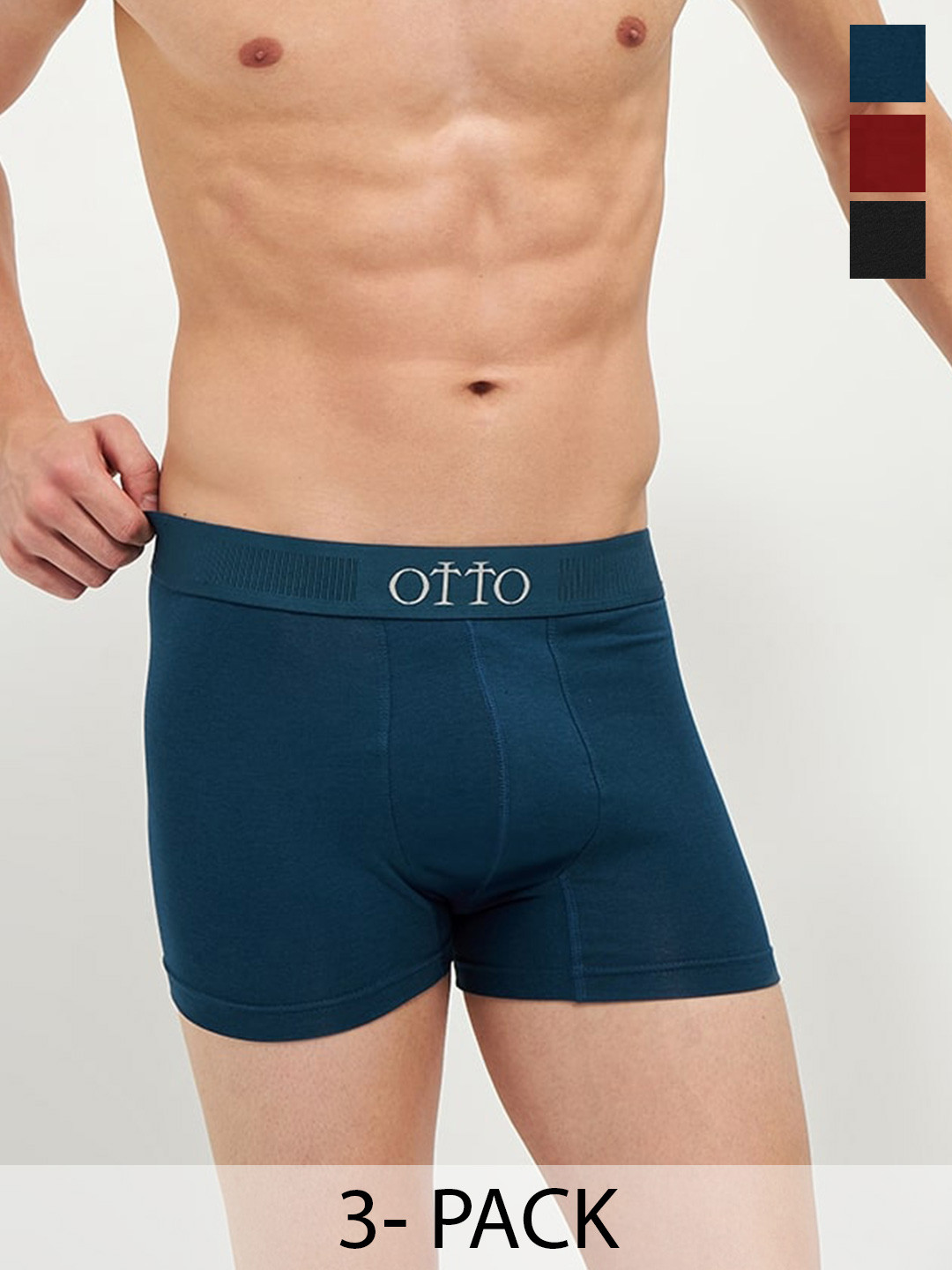 OTTO Essentials Men Pack Of 3 Short Trunks