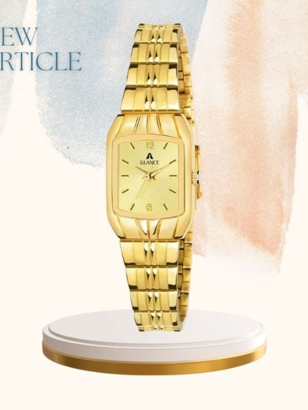 Aglance Women Rectangular Dial & Straps Analogue Watch AG_L_0New514_9151ym01