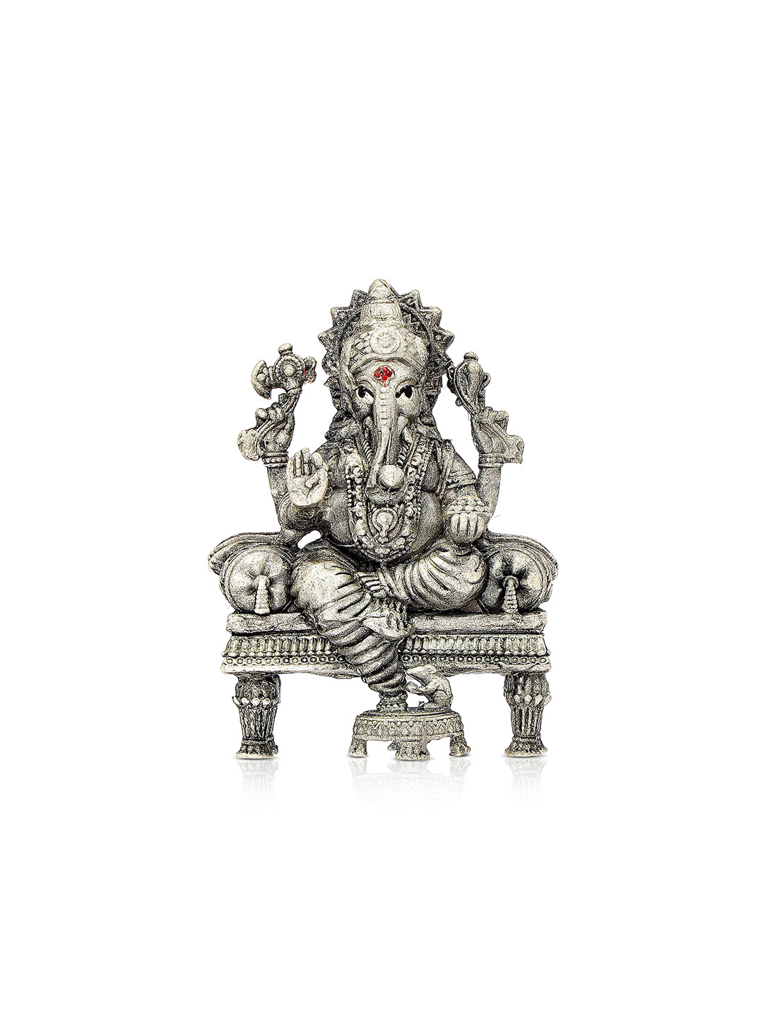 BHIMA Silver Shubha Ganapati Religious 925 Sterling Silver Idol Showpiece